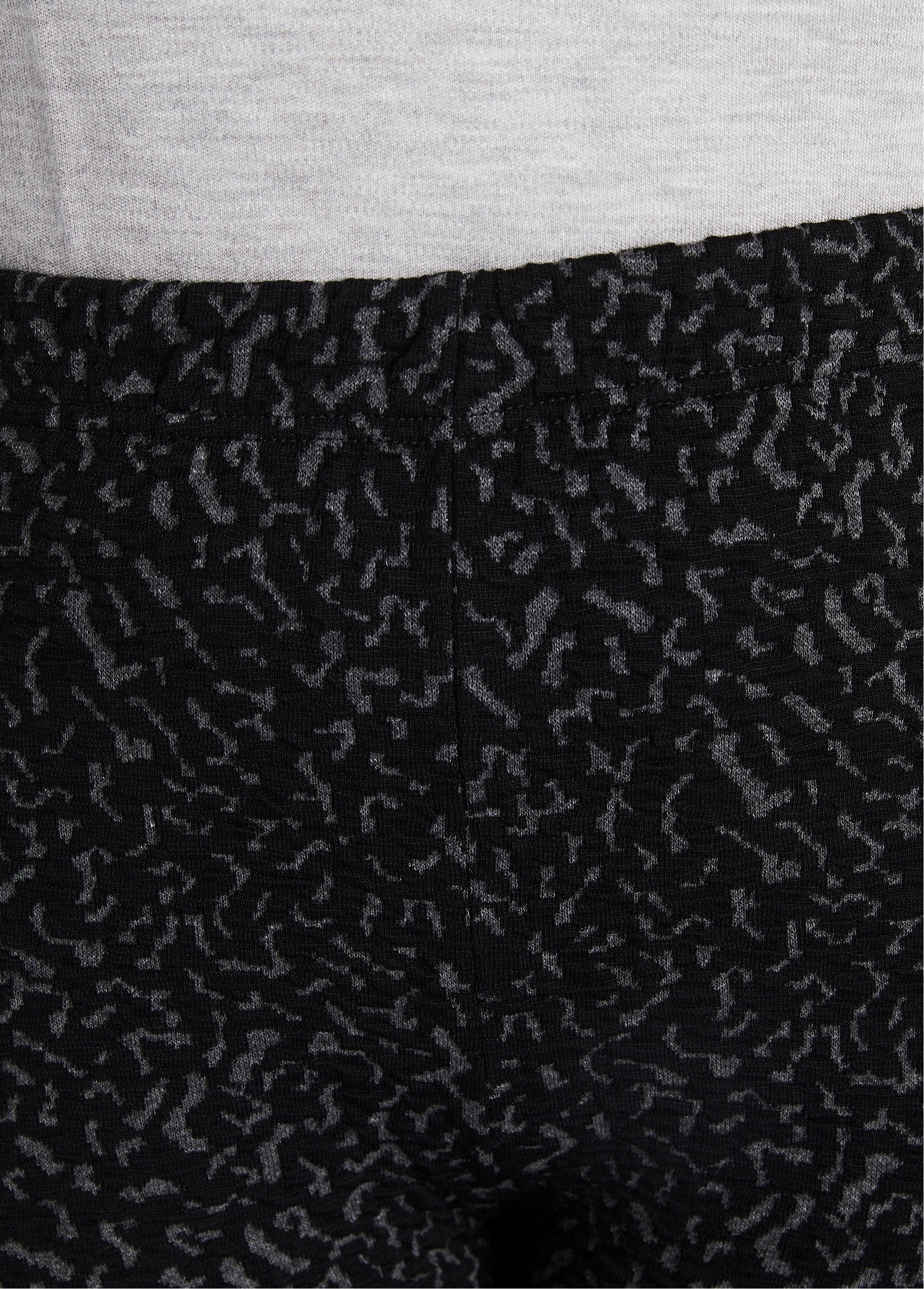 Plain_or_two-tone_stretchy_elasticated_waist_leggings_Gray_and_black_DE2_curvy