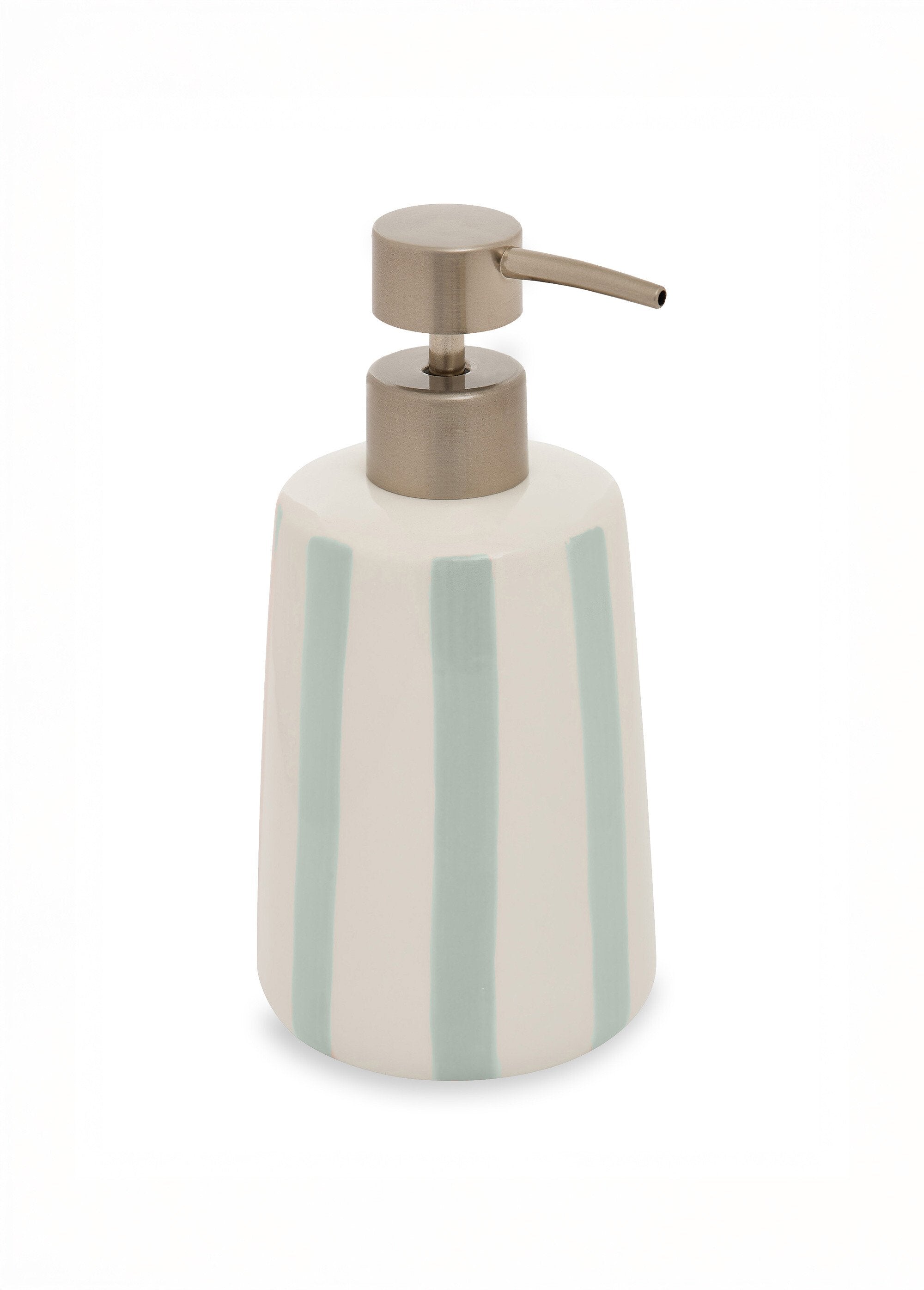 Striped_ceramic_soap_dispenser_Celadon_FA1_slim