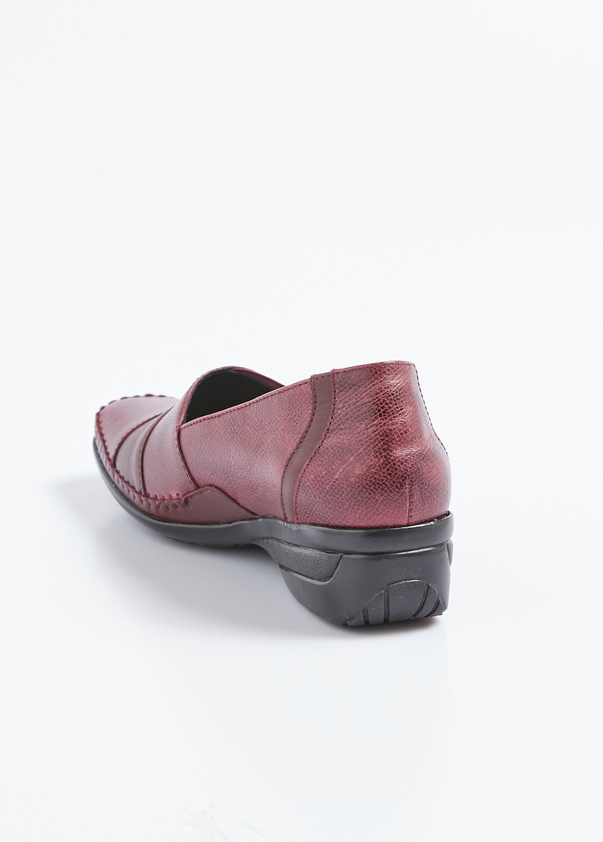 Elasticated_leather_wedge_loafers,_comfort_width_Bordeaux_DO1_slim
