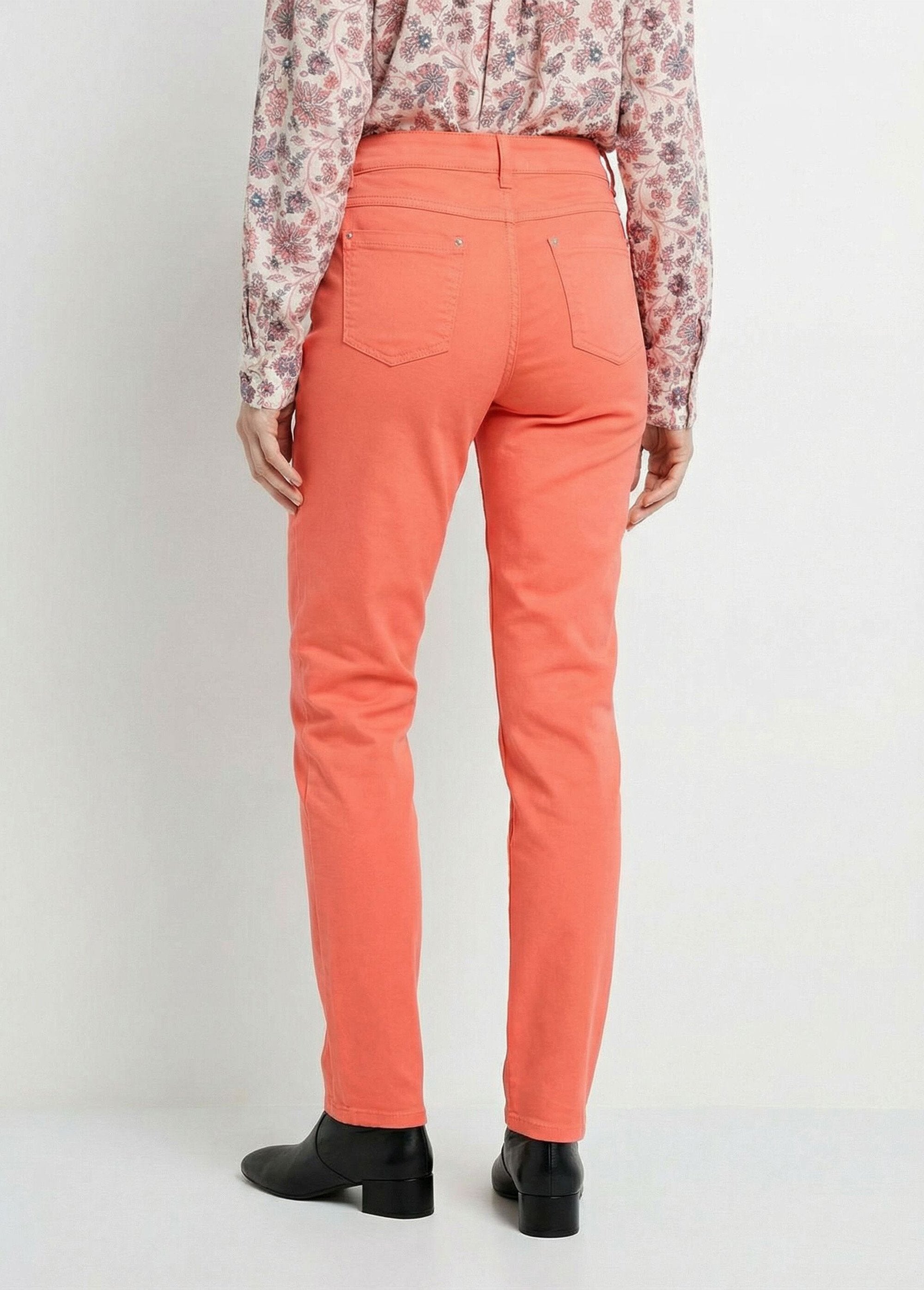Pantalon_droit_5_poches_coton_stretch_Corail_DO1_slim