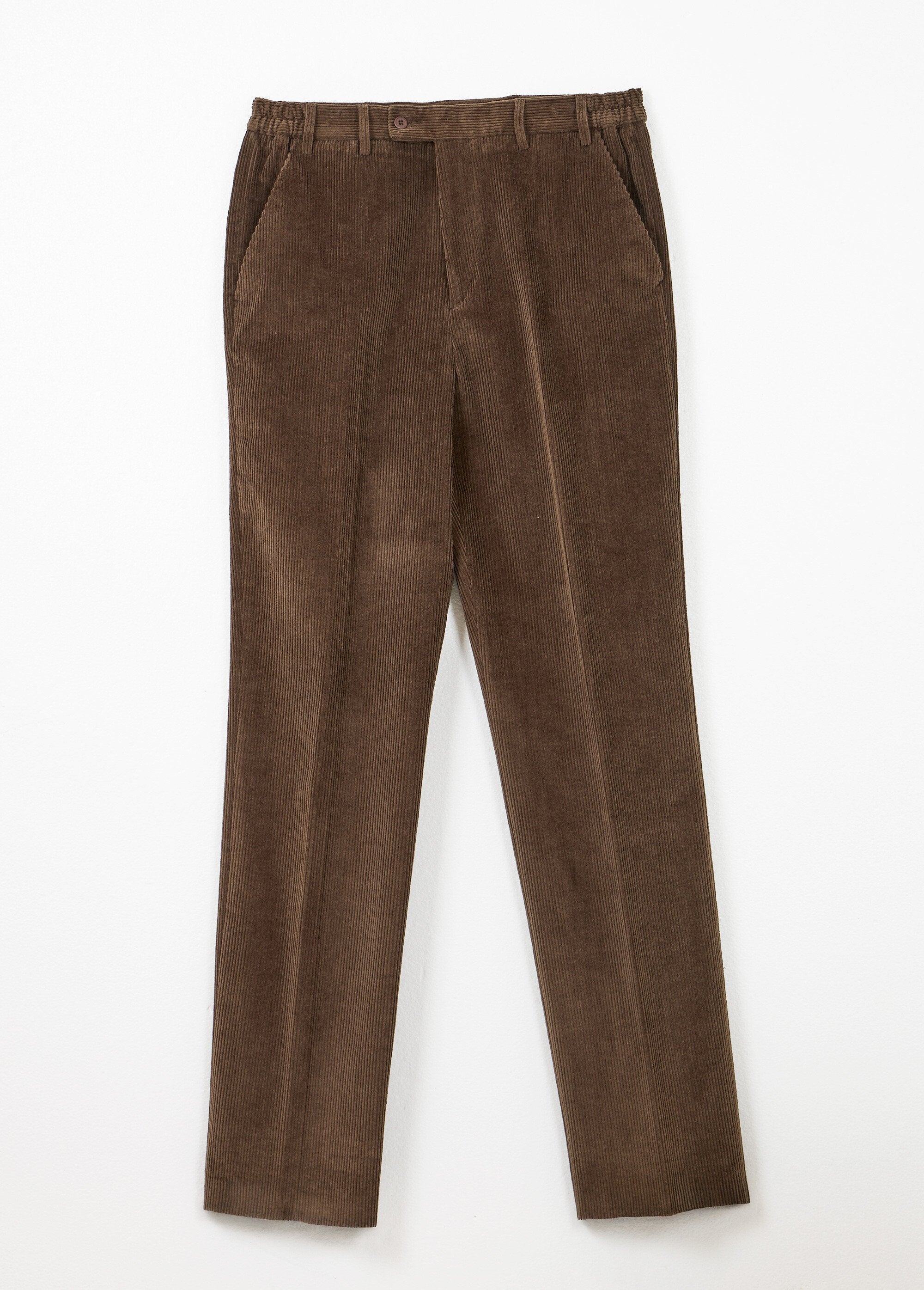 Straight-leg_pants_with_comfort_elastic_waistband_Brown_velvet_AP1_slim