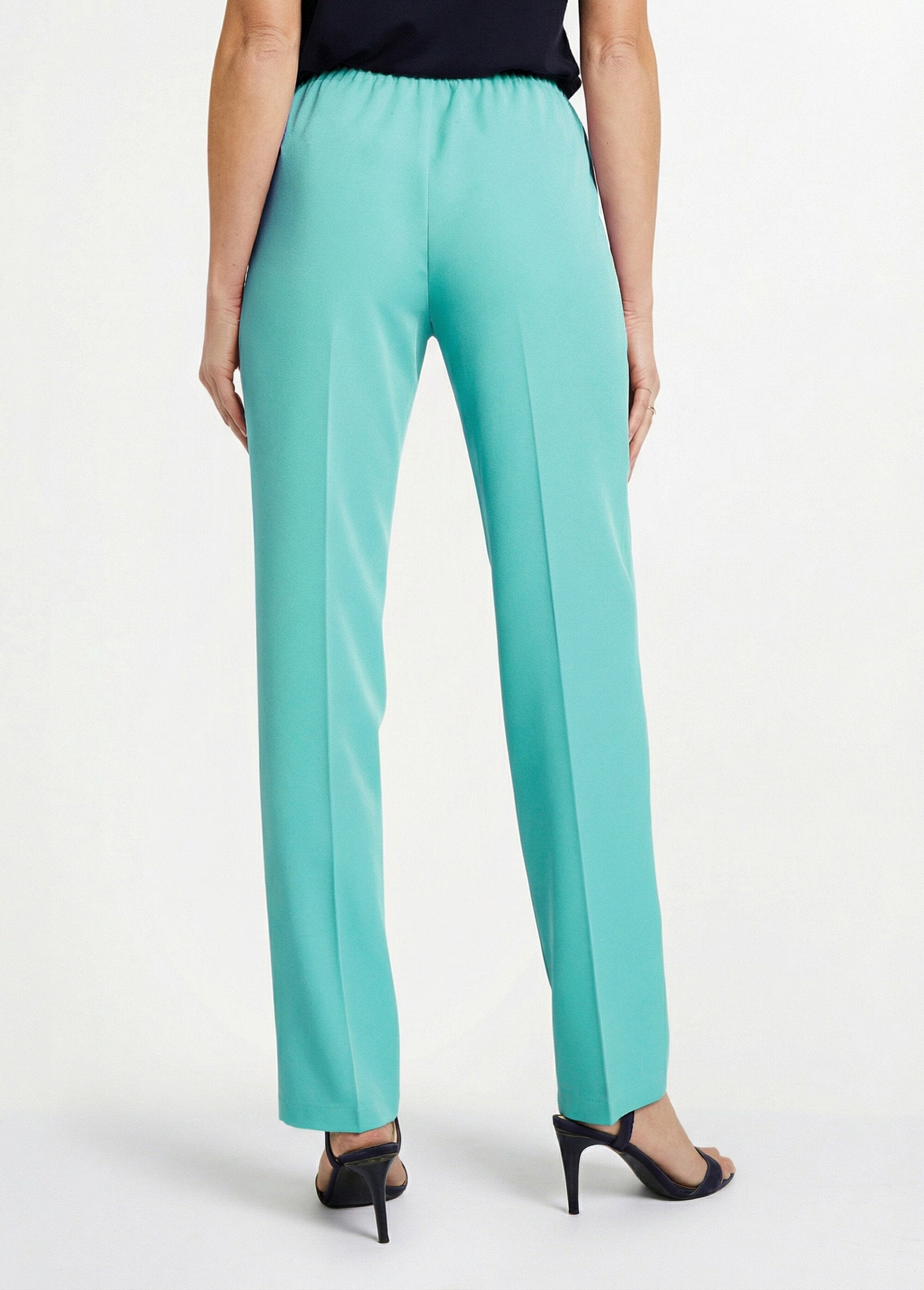 Straight_pants_with_semi-elasticated_waist_Green_DO1_slim