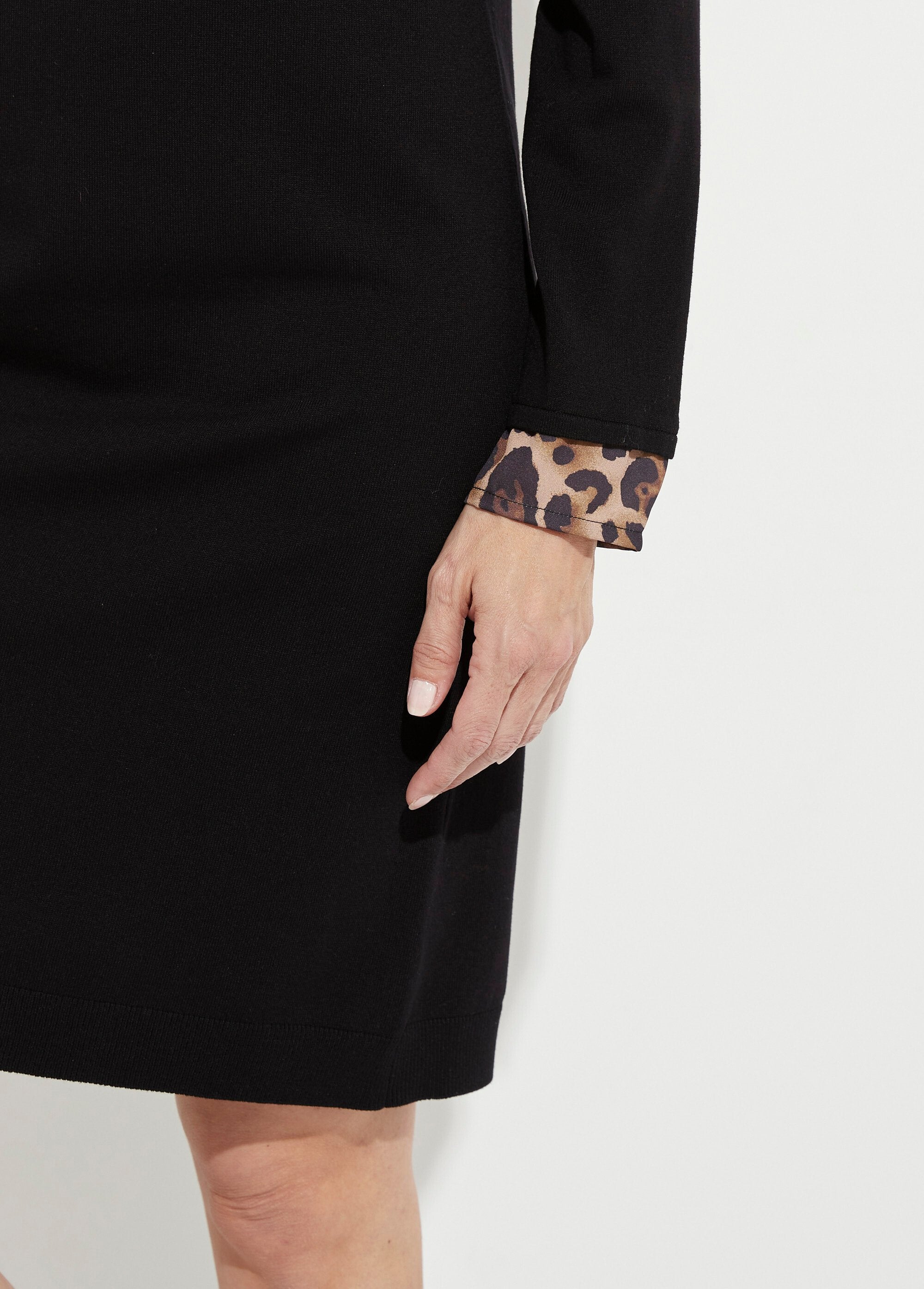 Black_2-in-1_voile_effect_leopard_print_sweater_dress_Black_DE3_slim