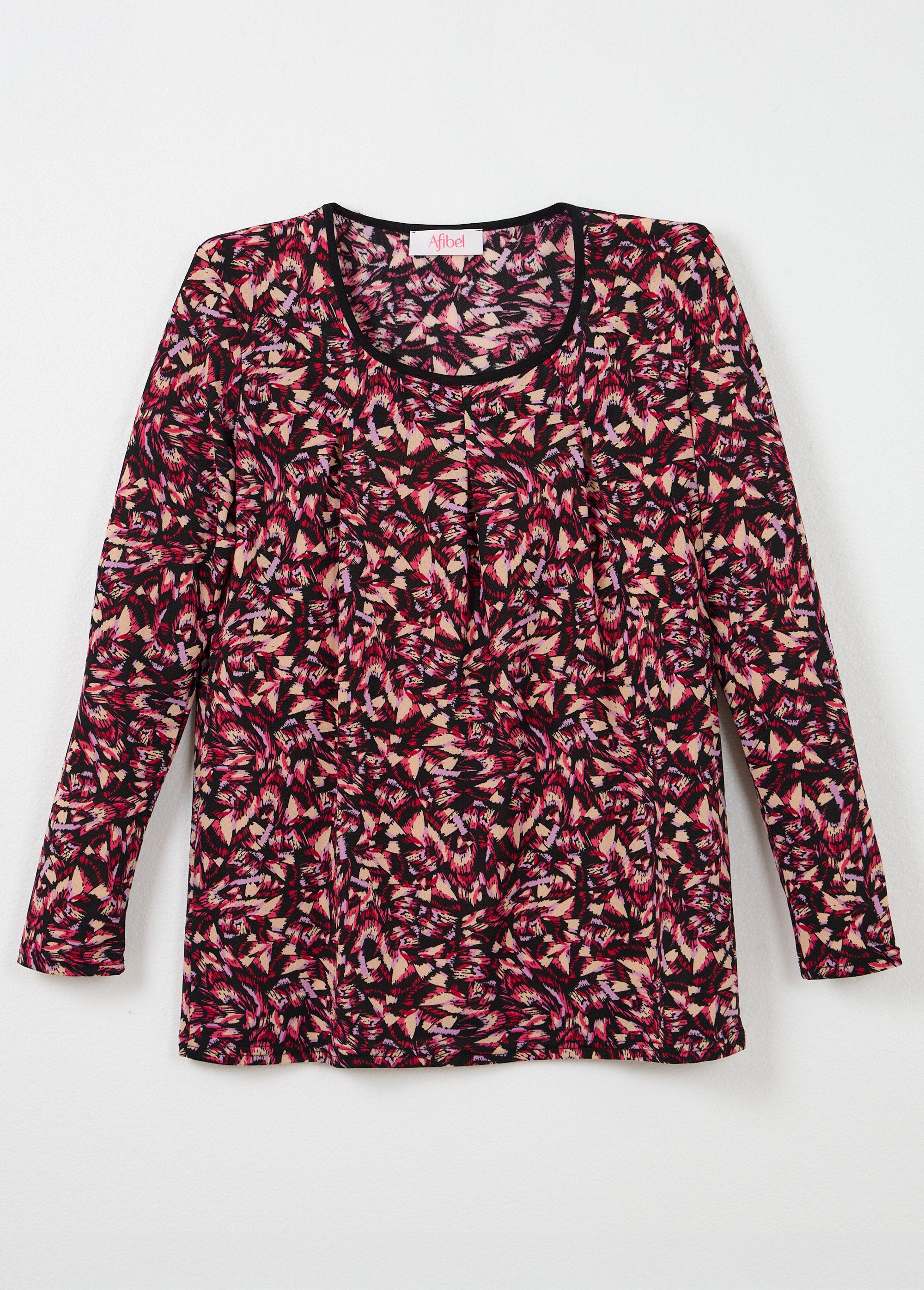 Long,_loose-fitting_graphic_print_t-shirt_Pink_and_beige_AP1_slim