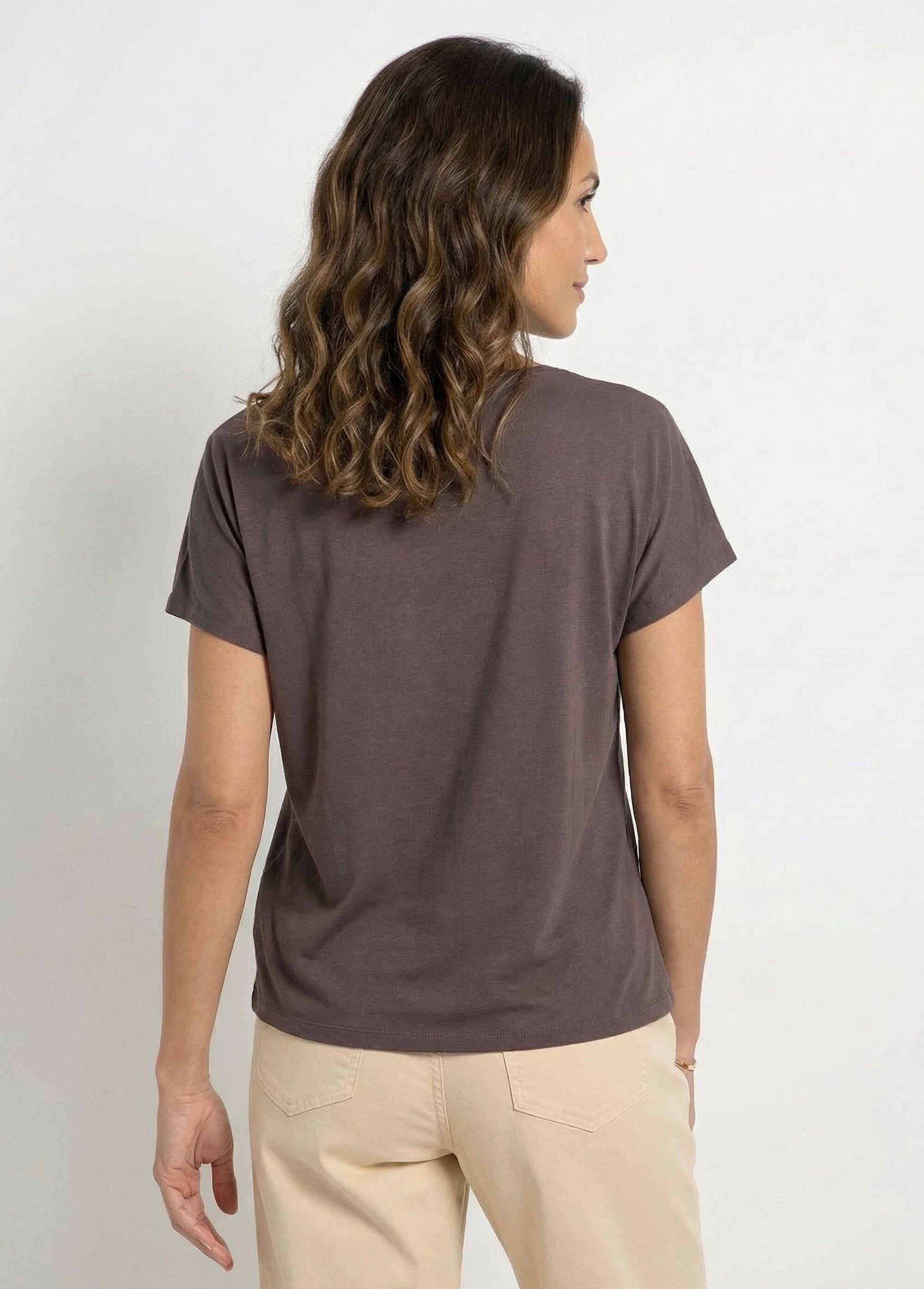 T-shirt_uni_col_rond_dentelle_manches_kimono_Chocolat_DO1_slim