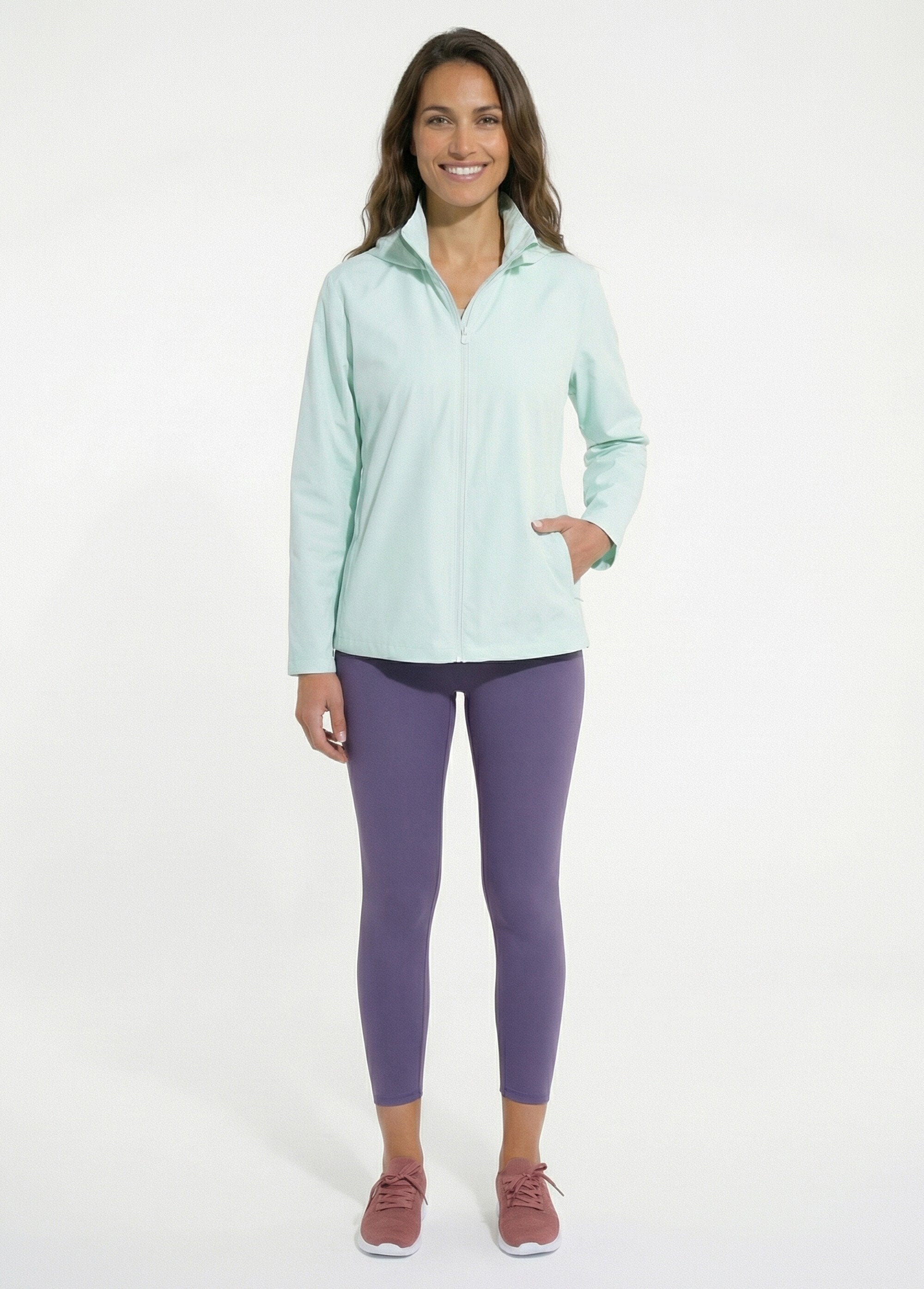 Windproof_zip-up_jacket_with_hood_Green_SF1_slim