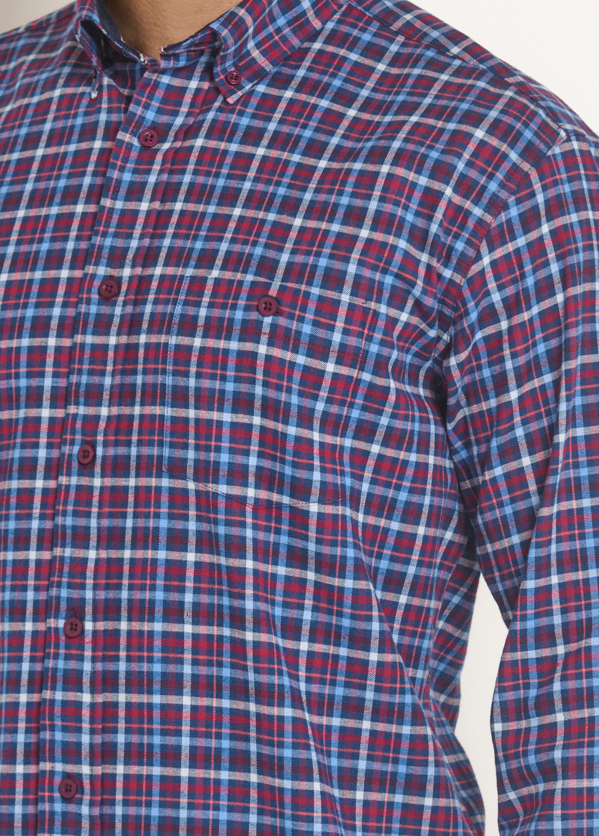 Stretchy_plaid_flannel_shirt_Blue_tiles_DE2_slim