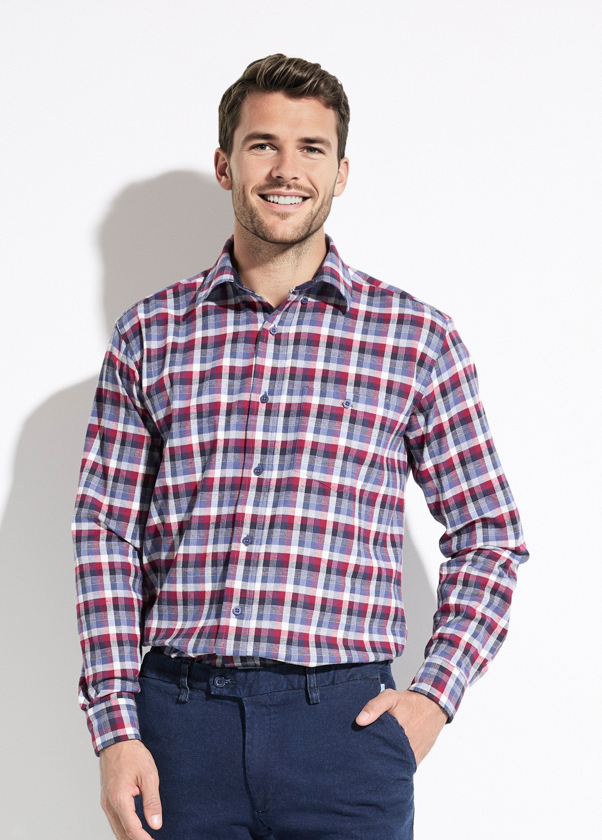 Stretchy_flannel_shirt_with_long_sleeves_Bordeaux_FA1_slim