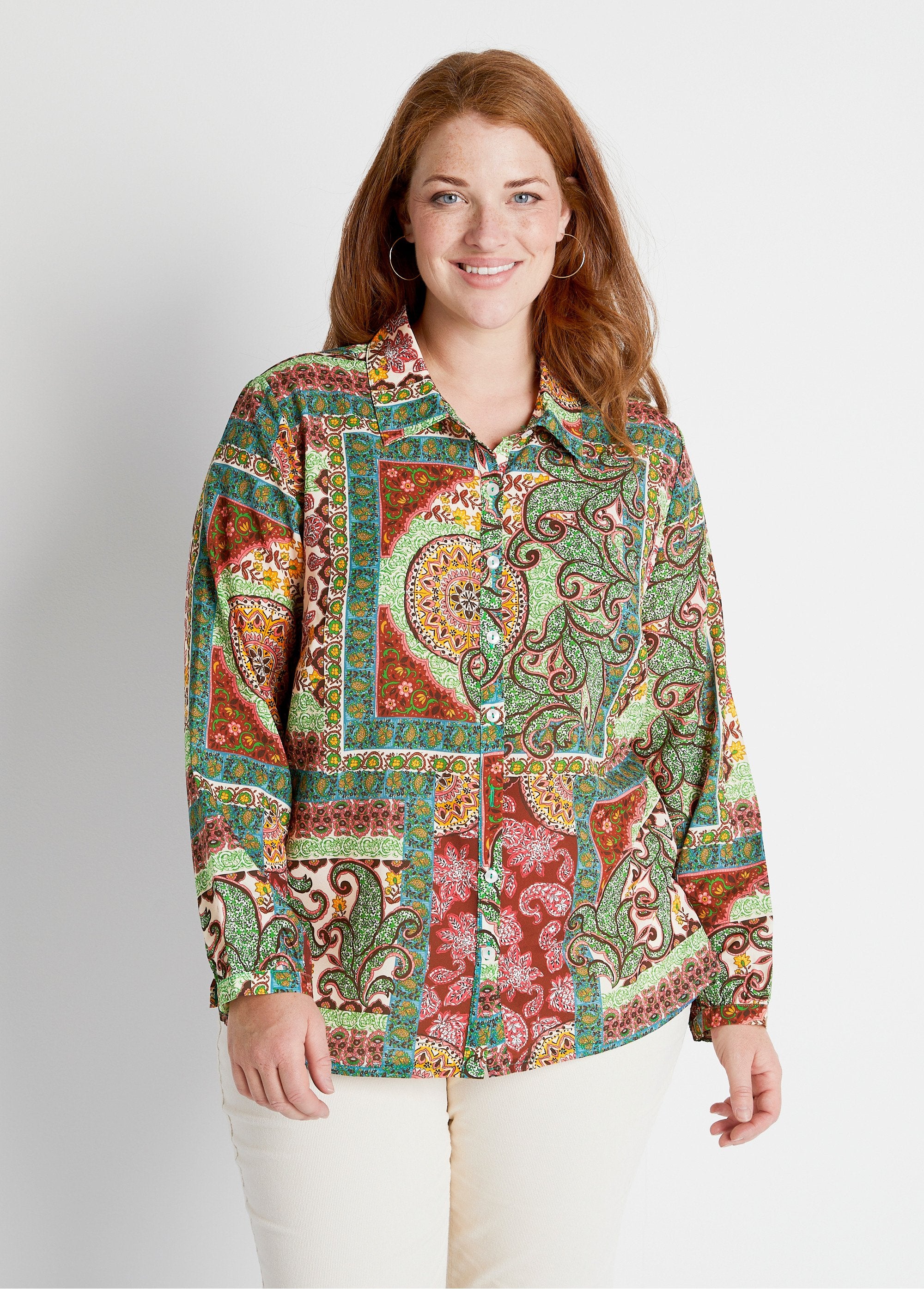 Printed_long-sleeved_blouse_Camel_print_FA1_curvy