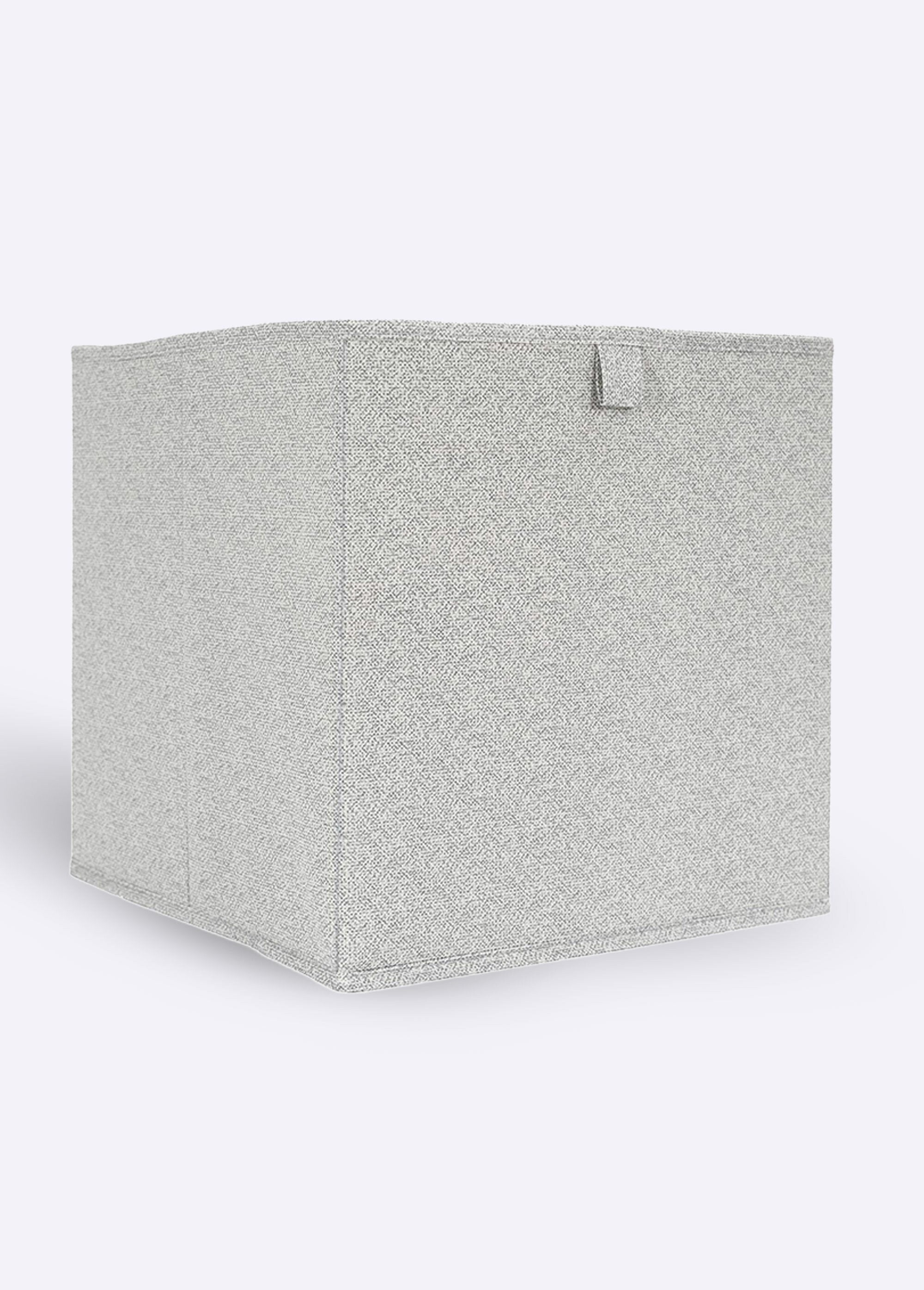Foldable_storage_cube,_heathered_fabric_Light_gray_FA1_slim
