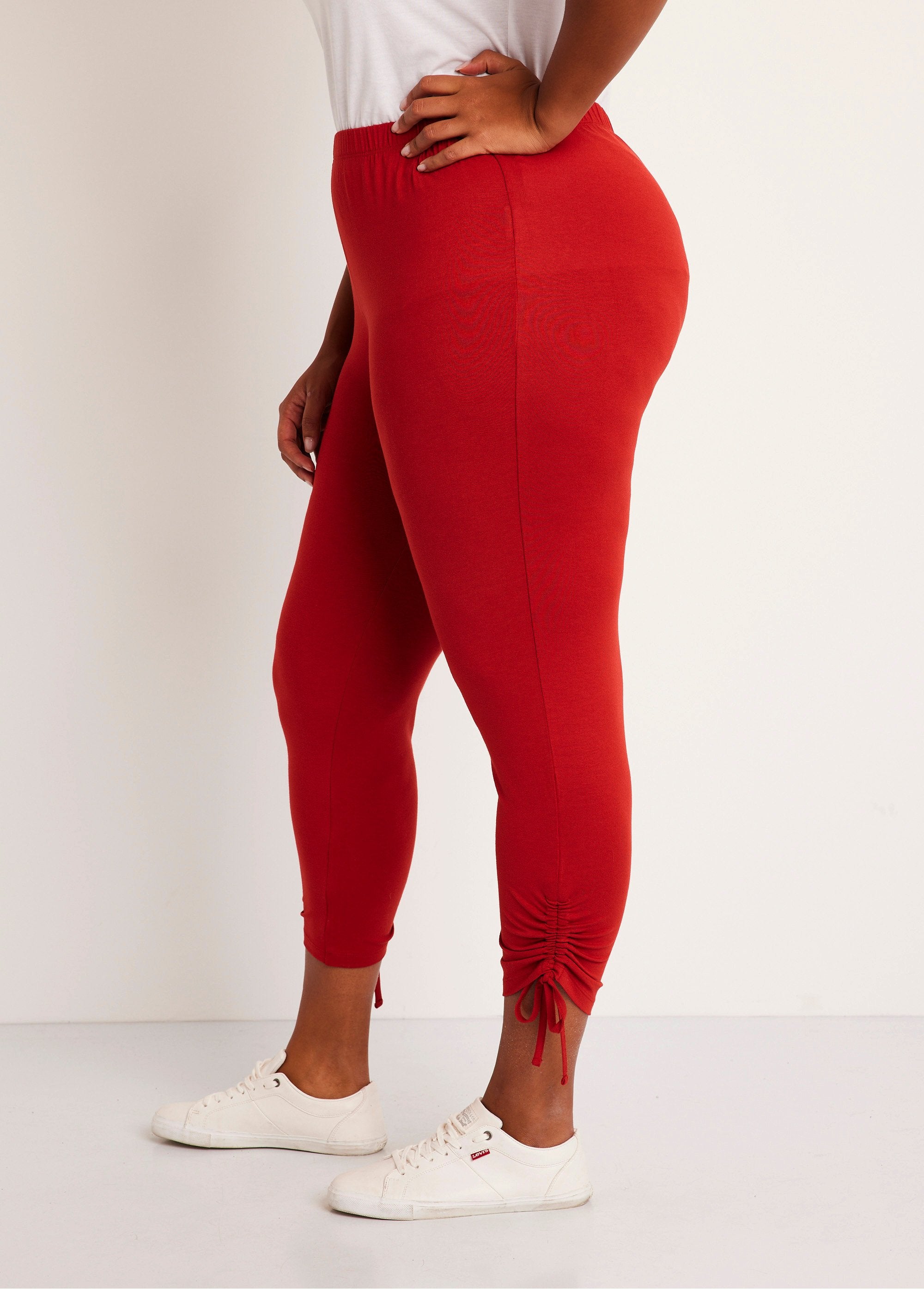 Short_leggings_with_elasticated_waistband_Plain_paprika_DR1_curvy