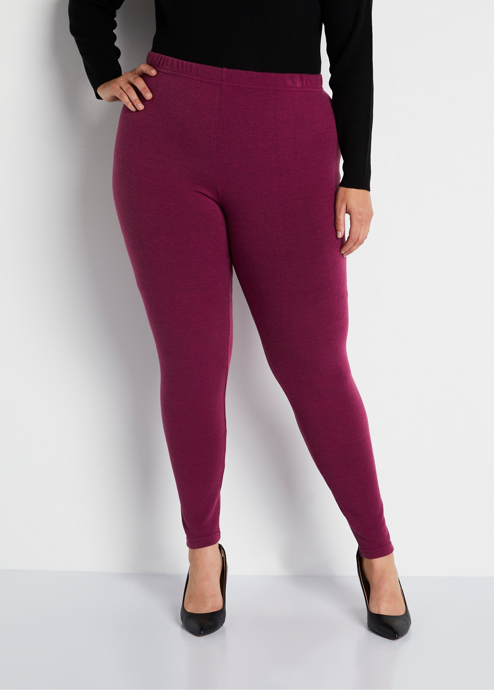 Long_plain_or_printed_leggings_Plain_blackcurrant_FA1_curvy