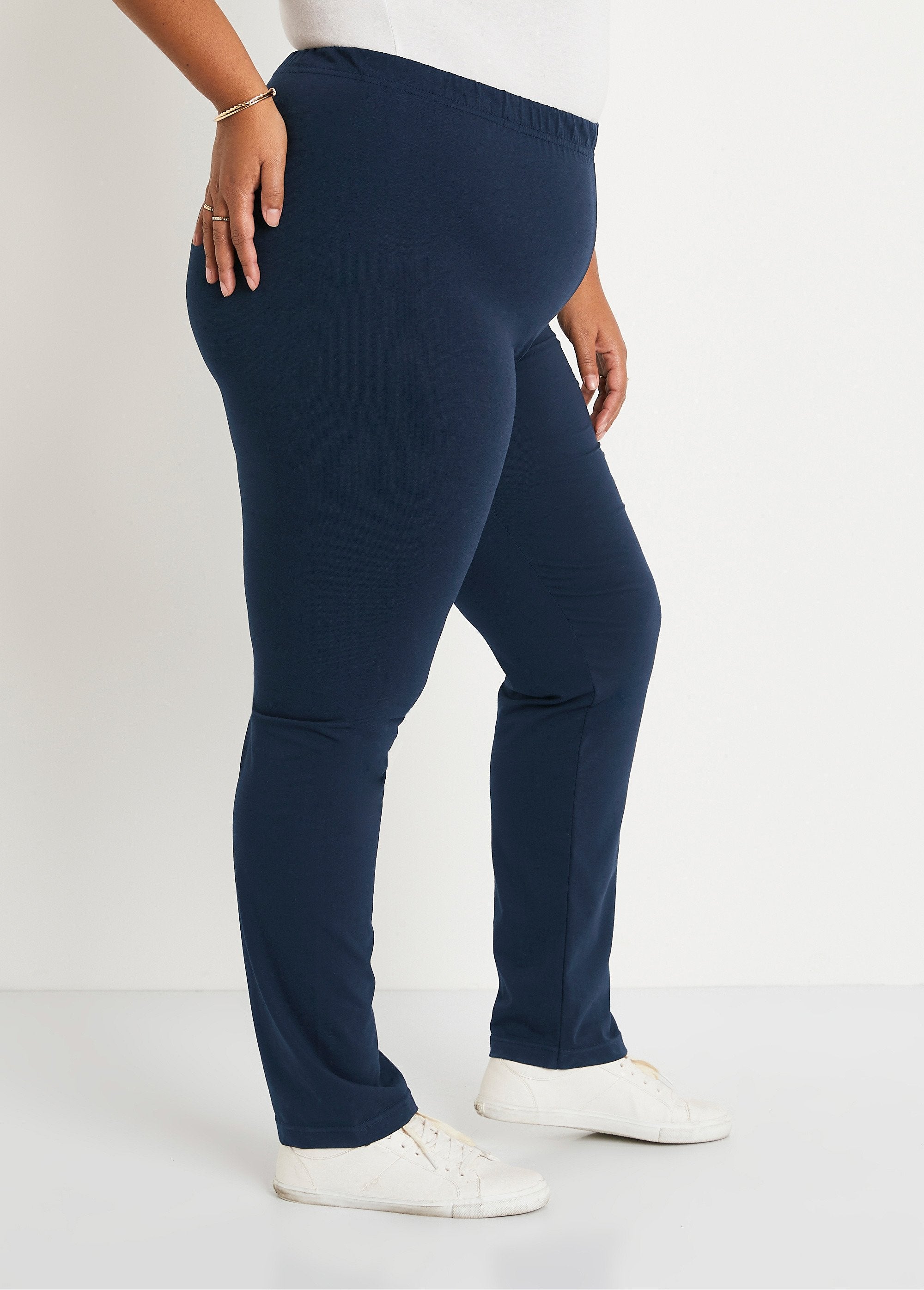 Cotton_jersey_elasticated_waist_leggings_Marine_DR1_curvy