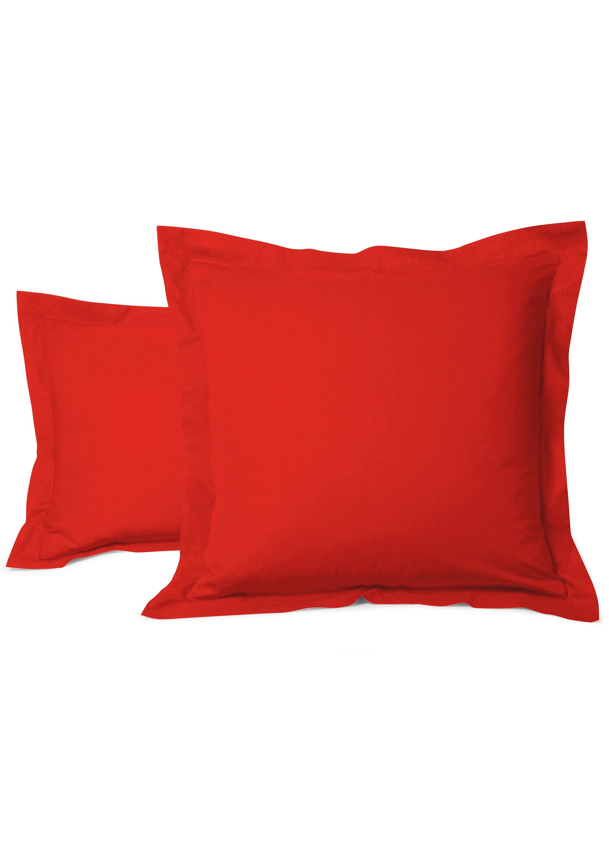 RELAX_plain_pure_cotton_pillowcase_Nasturtium_red_FA1_slim