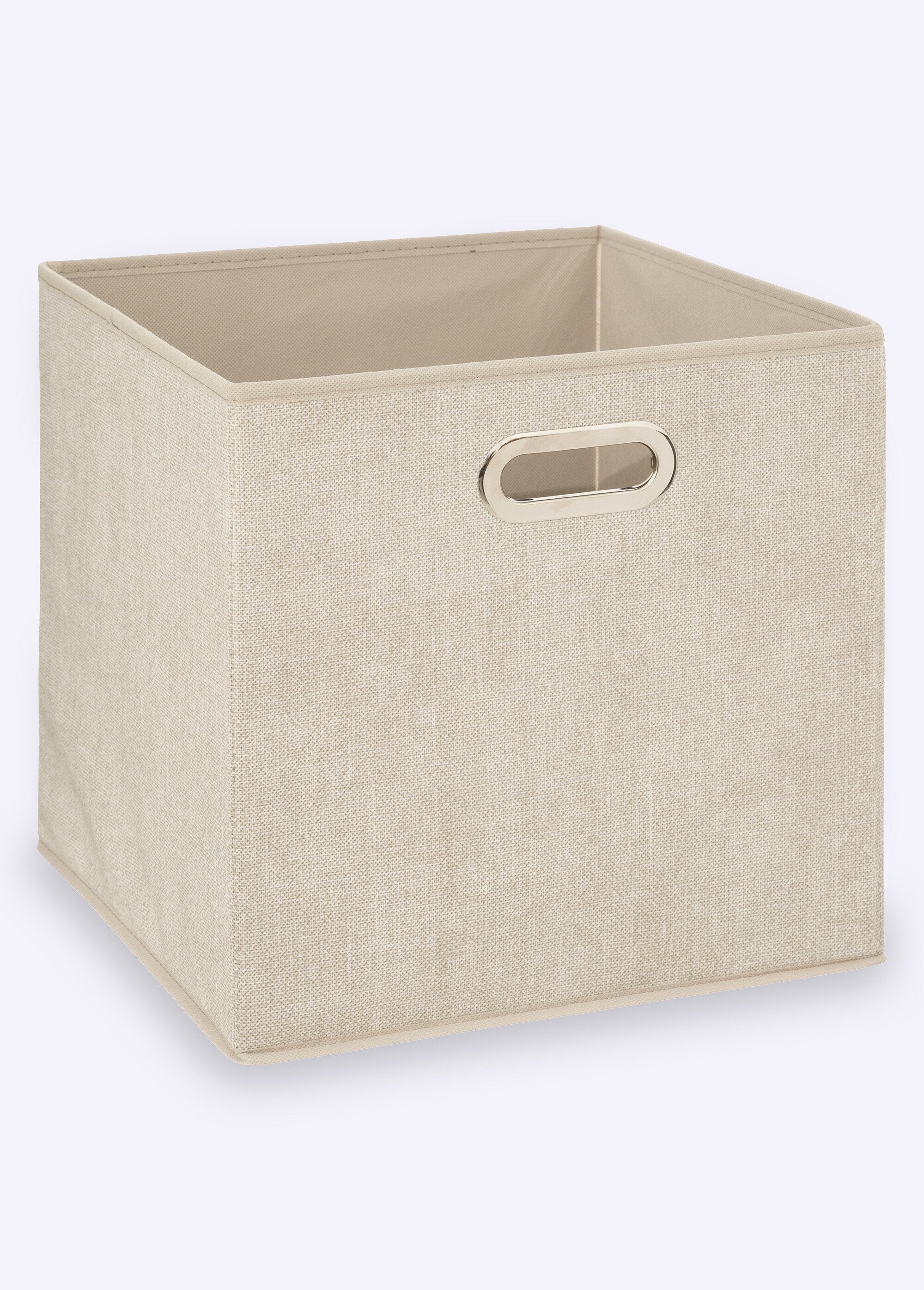Panier_rangement_pliable,_poignée_métal_Beige_FA1_slim