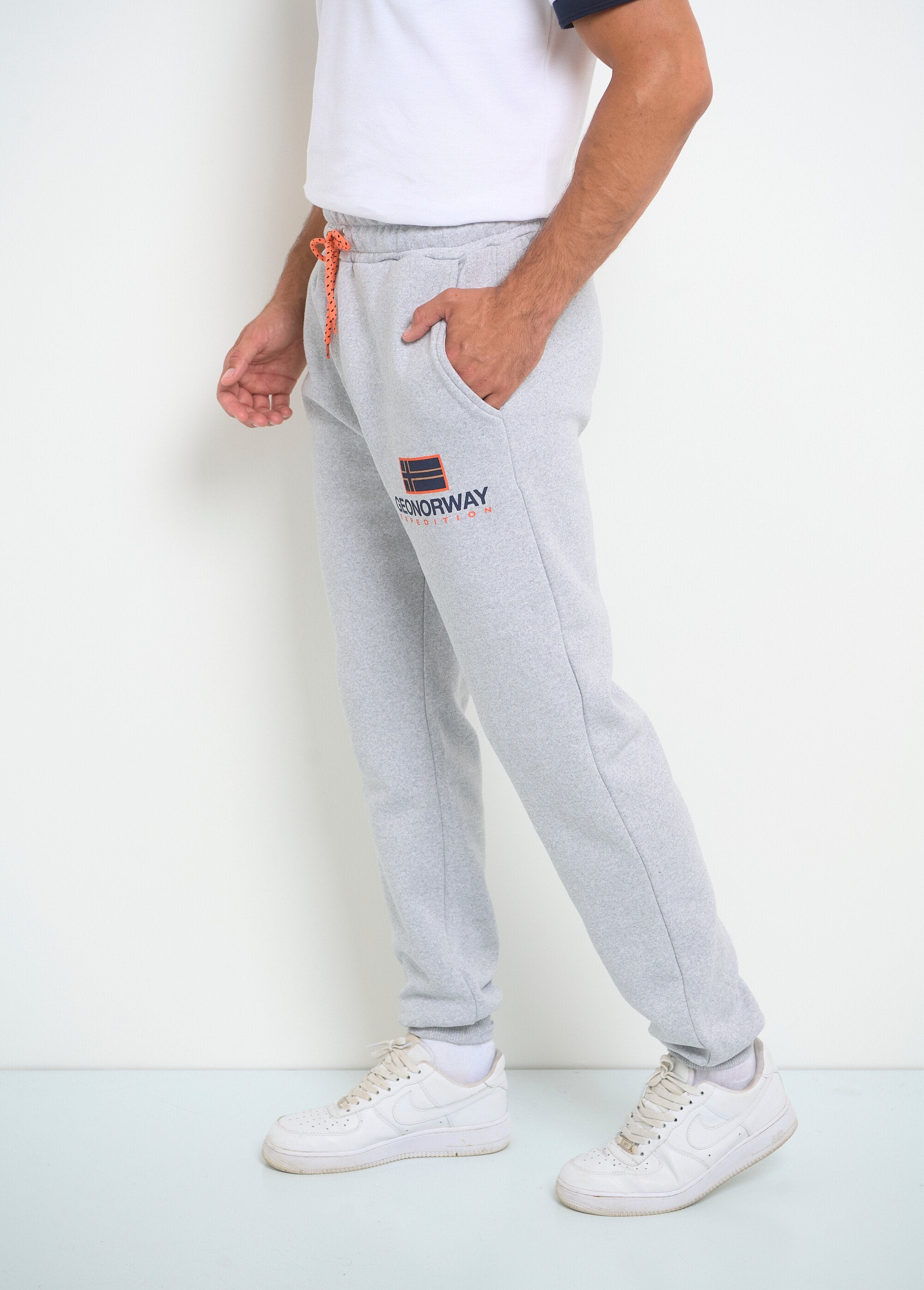 Pantalon_de_jogging_lien_contrasté_Gris_melange_GA1_slim