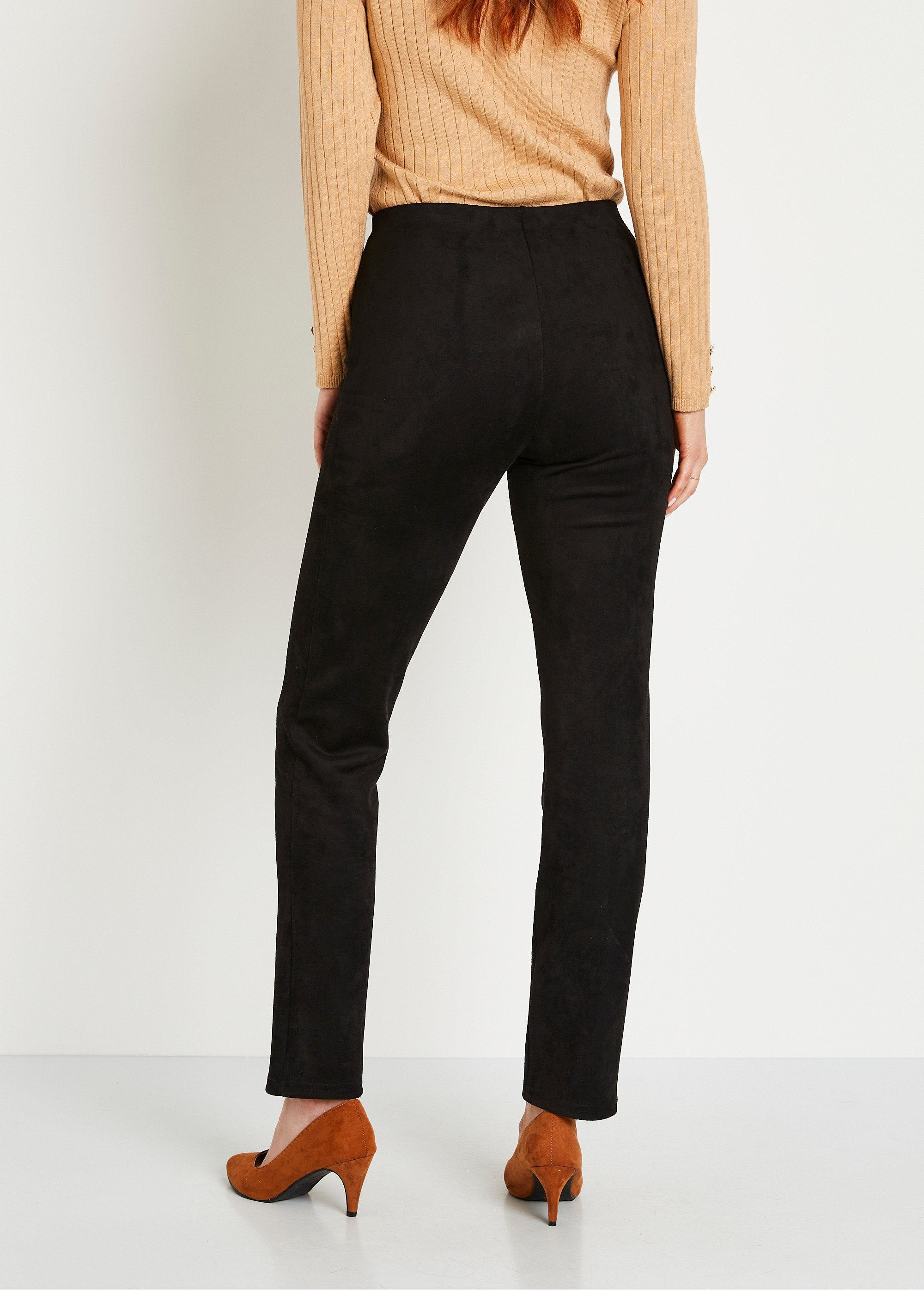 Straight-leg_pants_with_elasticated_waistband_in_suede_knit_Black_DO1_slim