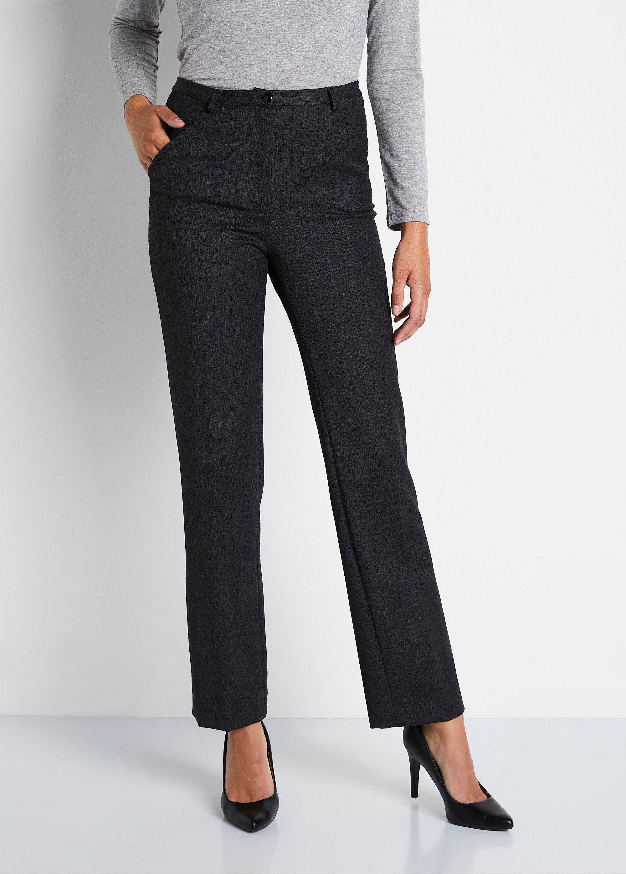 Straight_semi-elasticated_waist_pants_Gray_FA1_slim