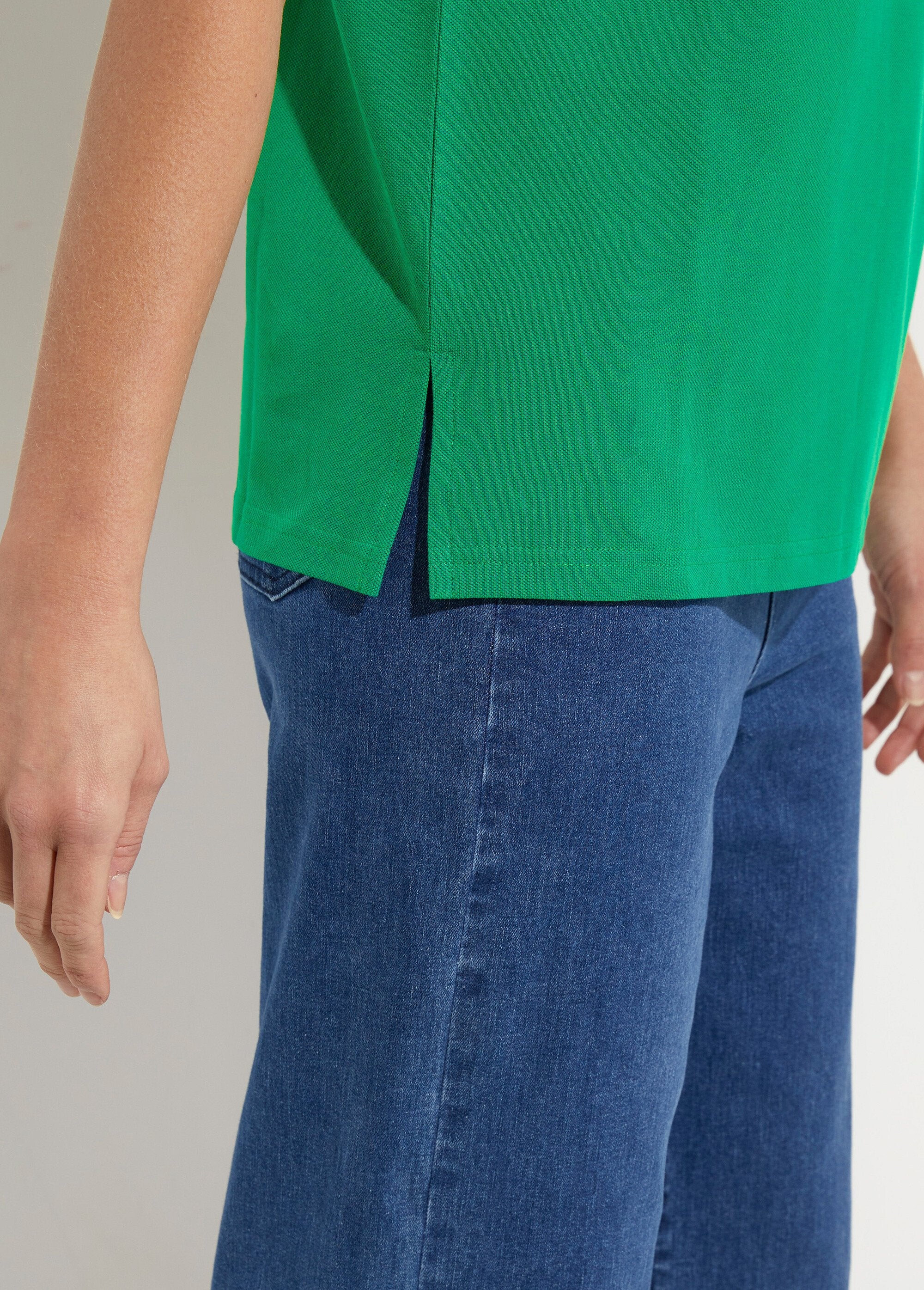 Polo_collar_cotton_piqué_knit_T-shirt_Mint_DE2_slim