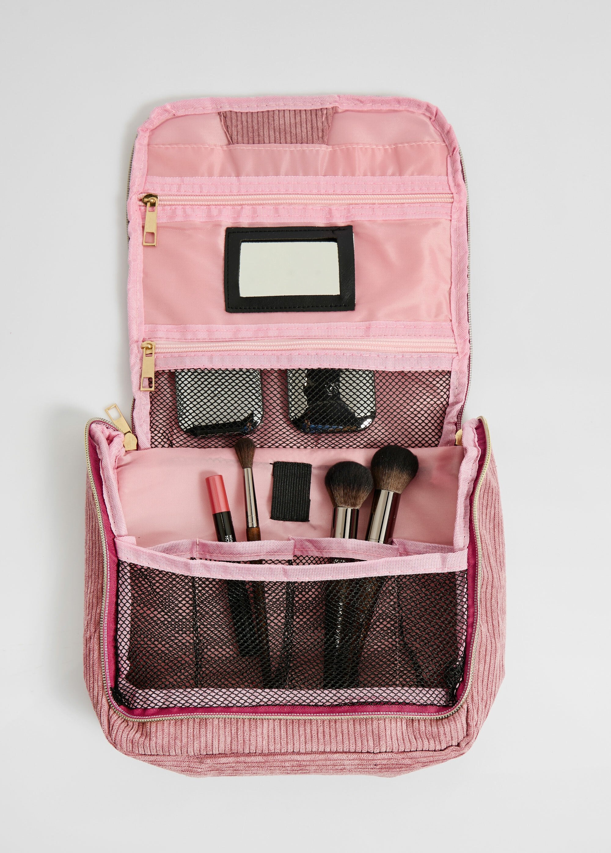 Hanging_toiletry_bag,_velvet_Pink_DE3_slim