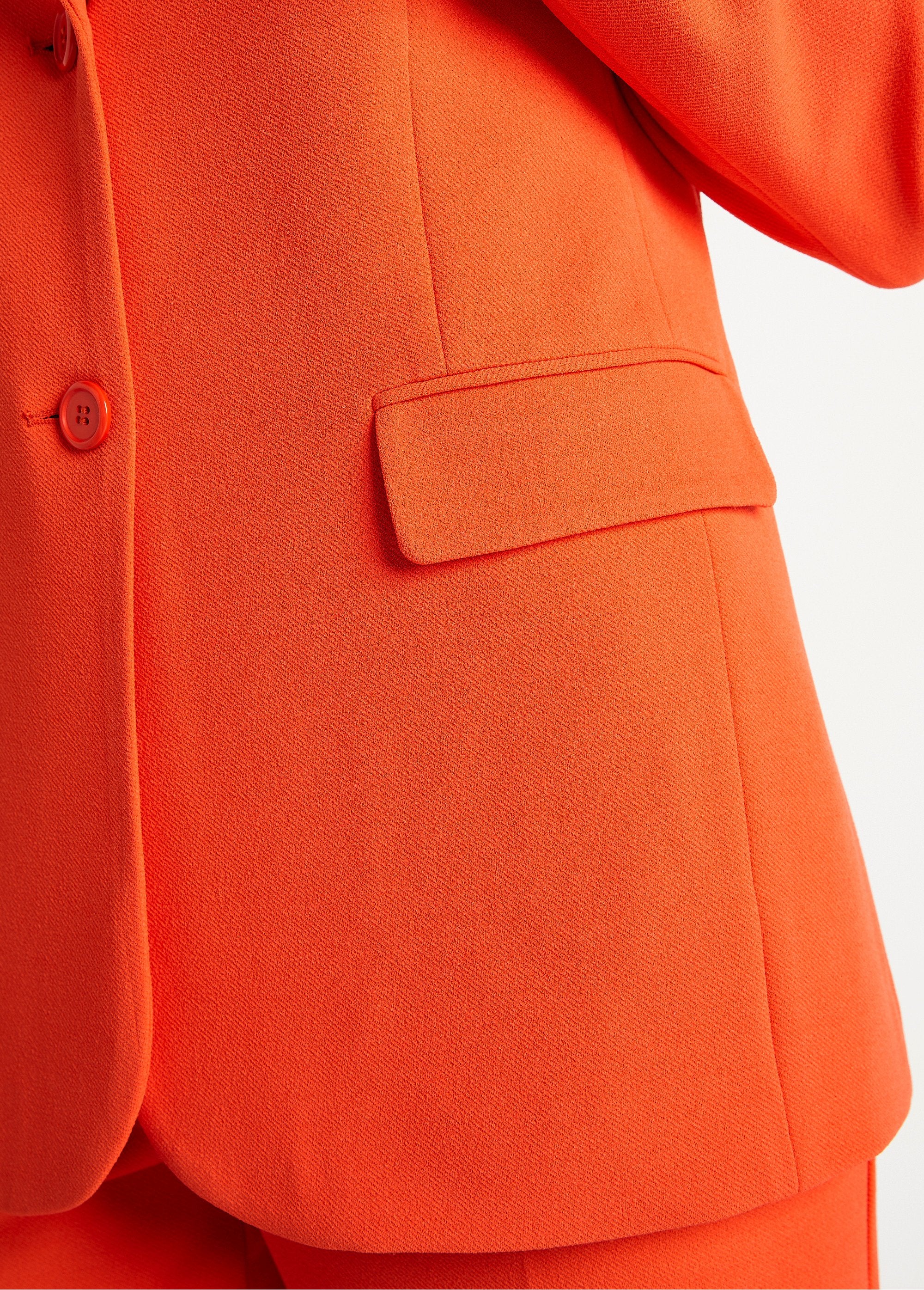 Straight_cut_plain_knit_blazer_jacket_Orange_DE2_slim