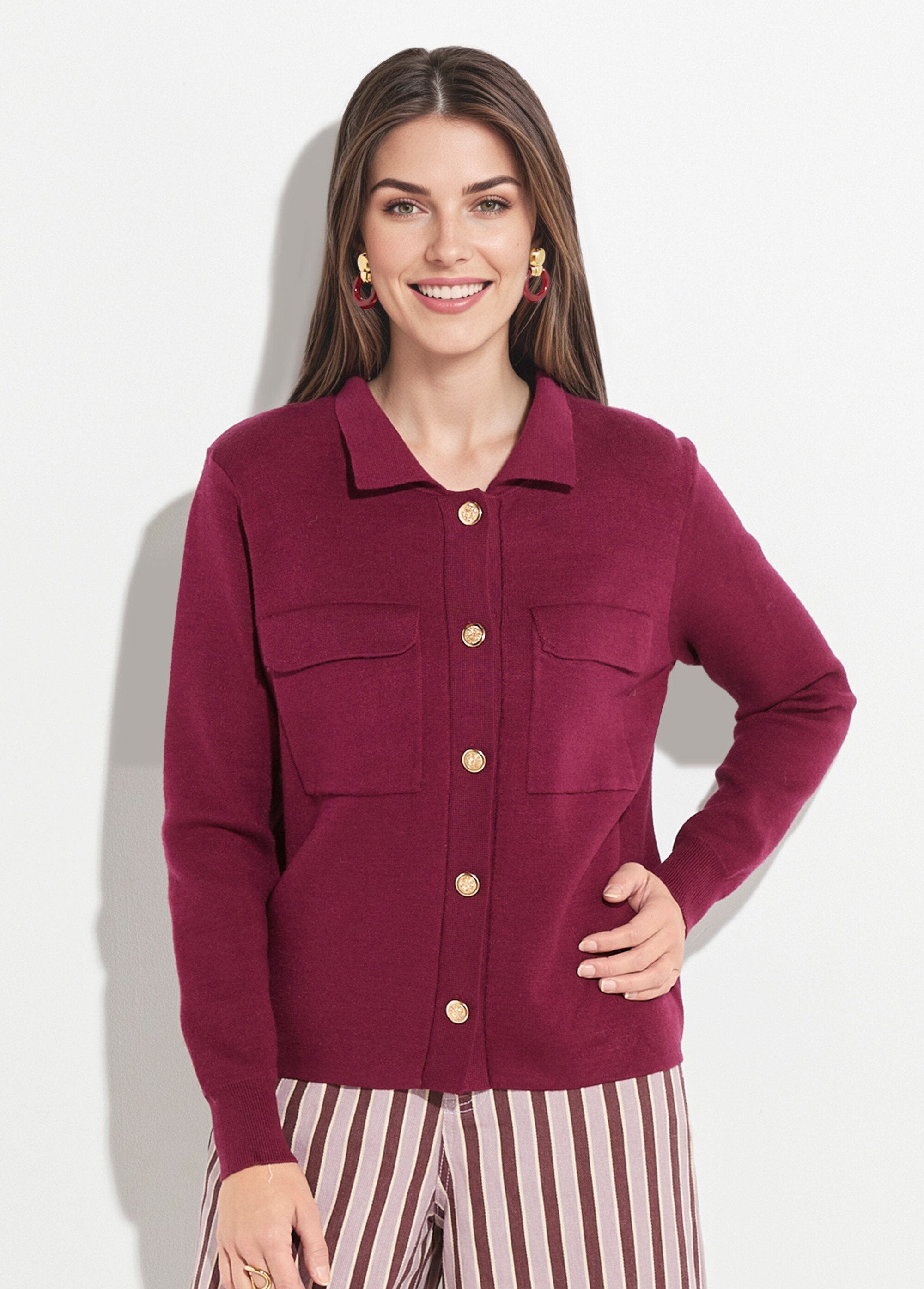 Jacquard_knit_jacket_with_metal_buttons_Bordeaux_FA1_slim